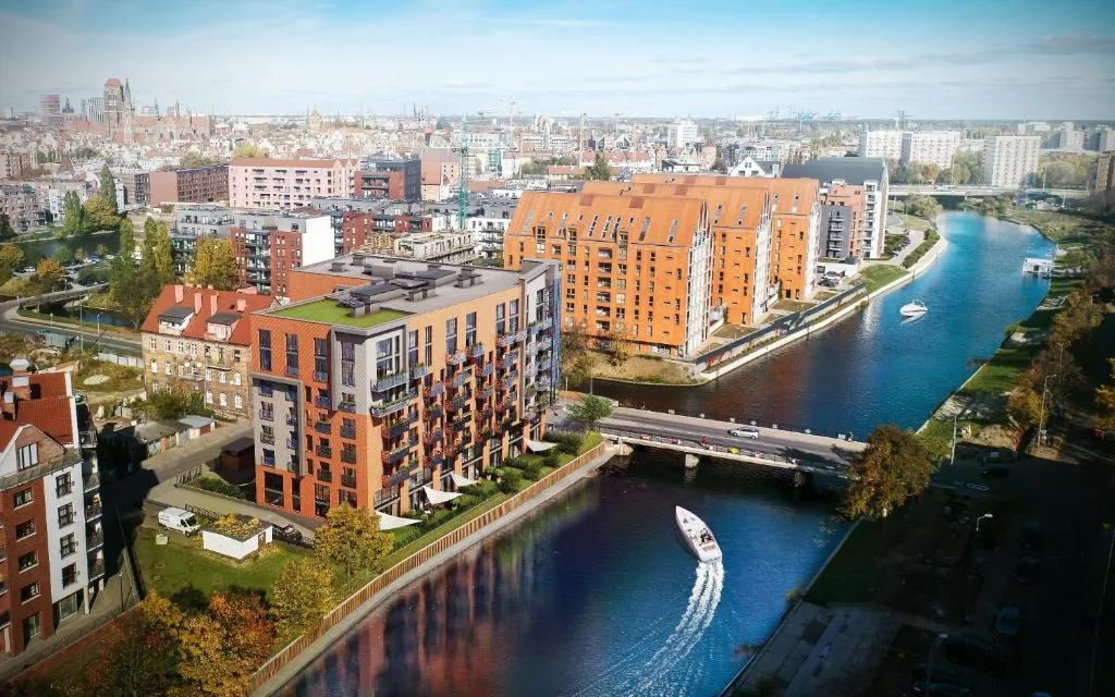 Widok na Gdańsk z apartamentu Secret